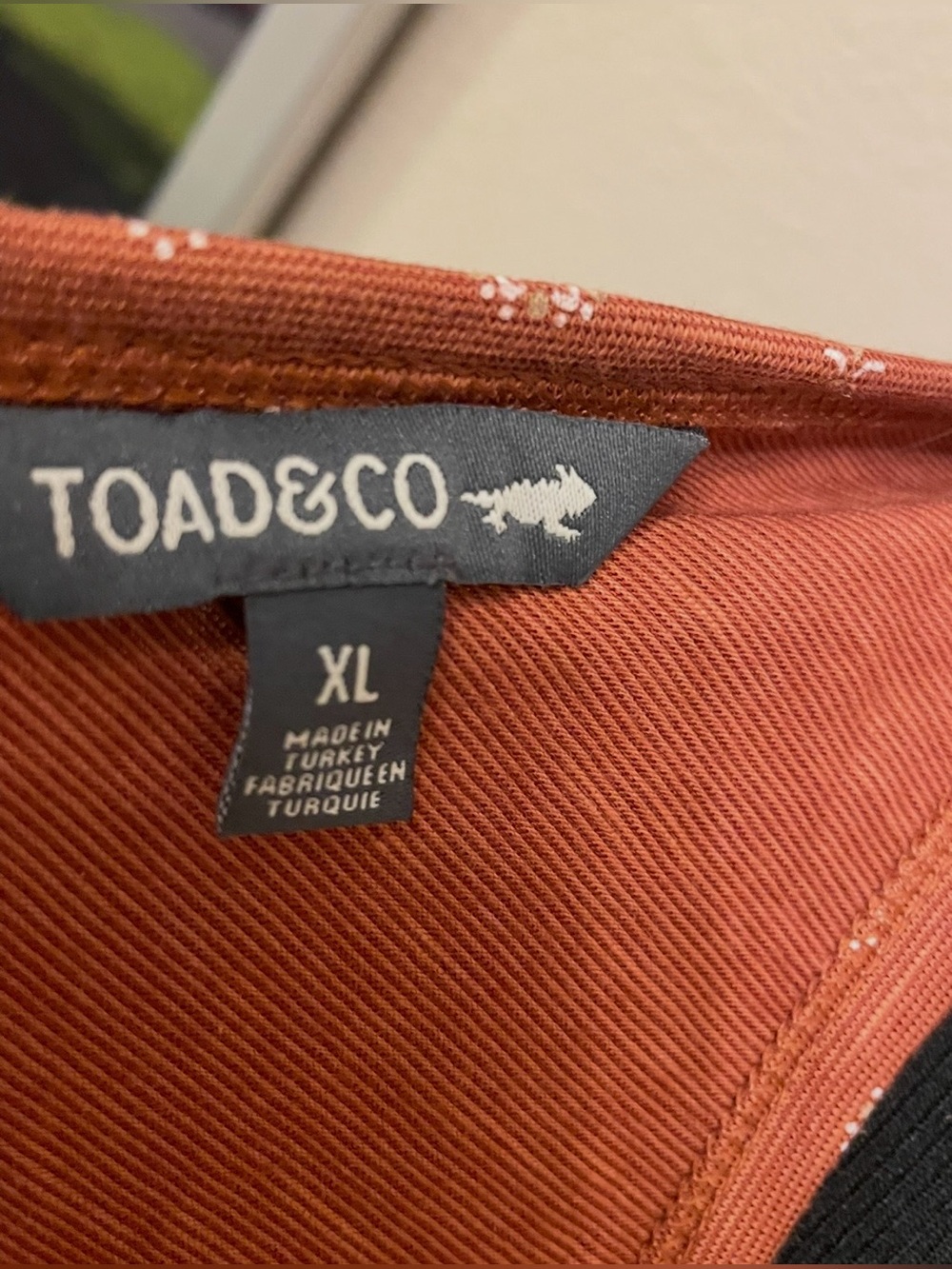 NWT! Toad&Co Samba Corfu Dress Sz XL Sleeveless Tank V Pockets Rust Pattern - Picture 6 of 8